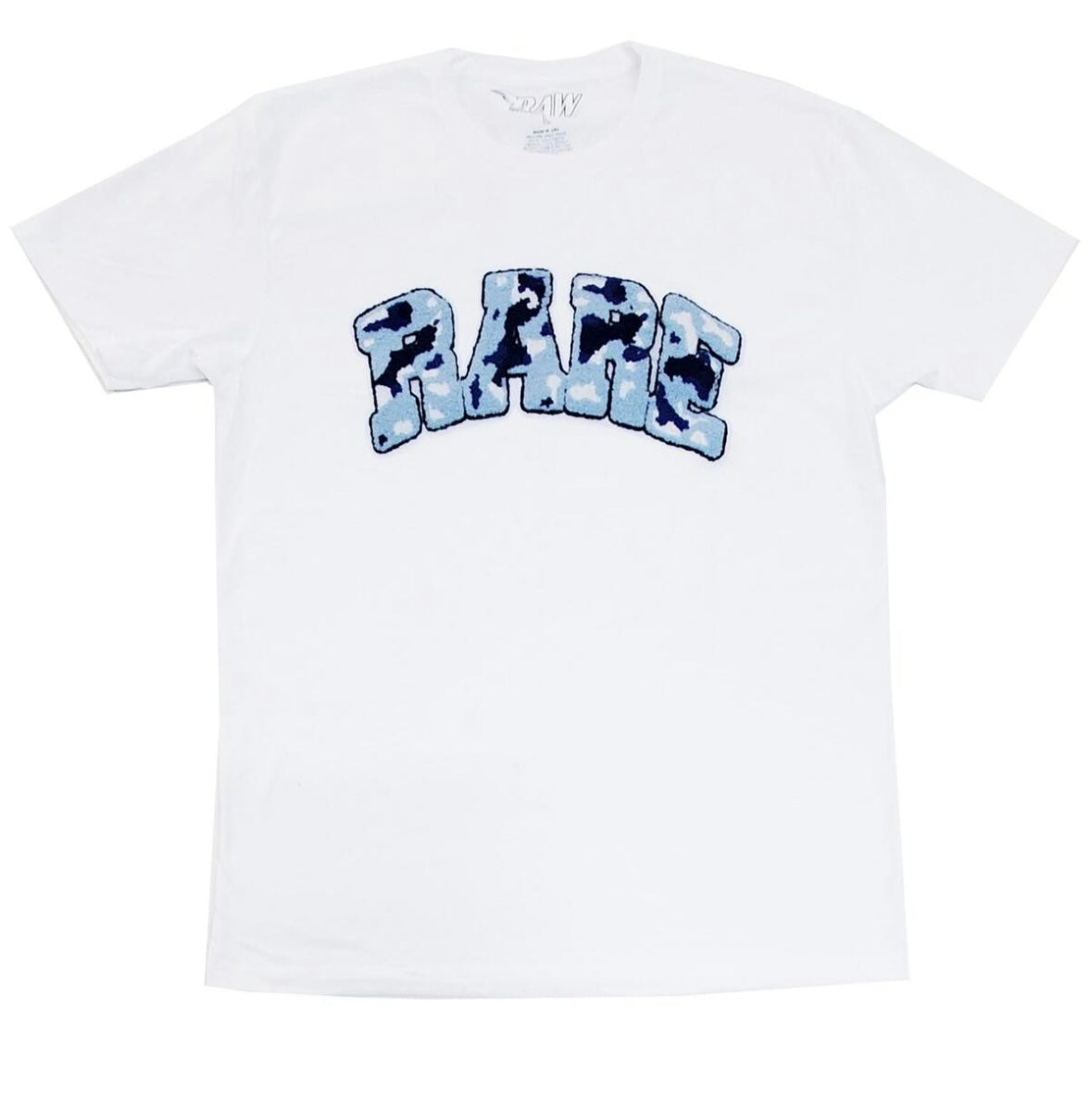 Rawalty - RARE White Sky Blue Tee