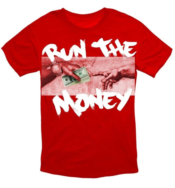 Retro Label - Run The Money Red Tee