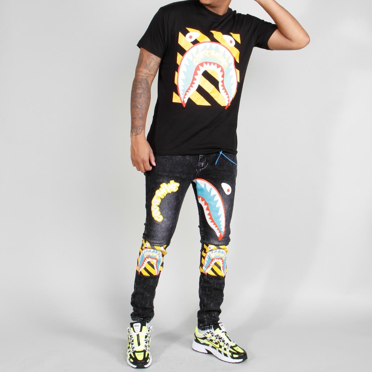 Cooper 9 - Shark Mouth Black Jean