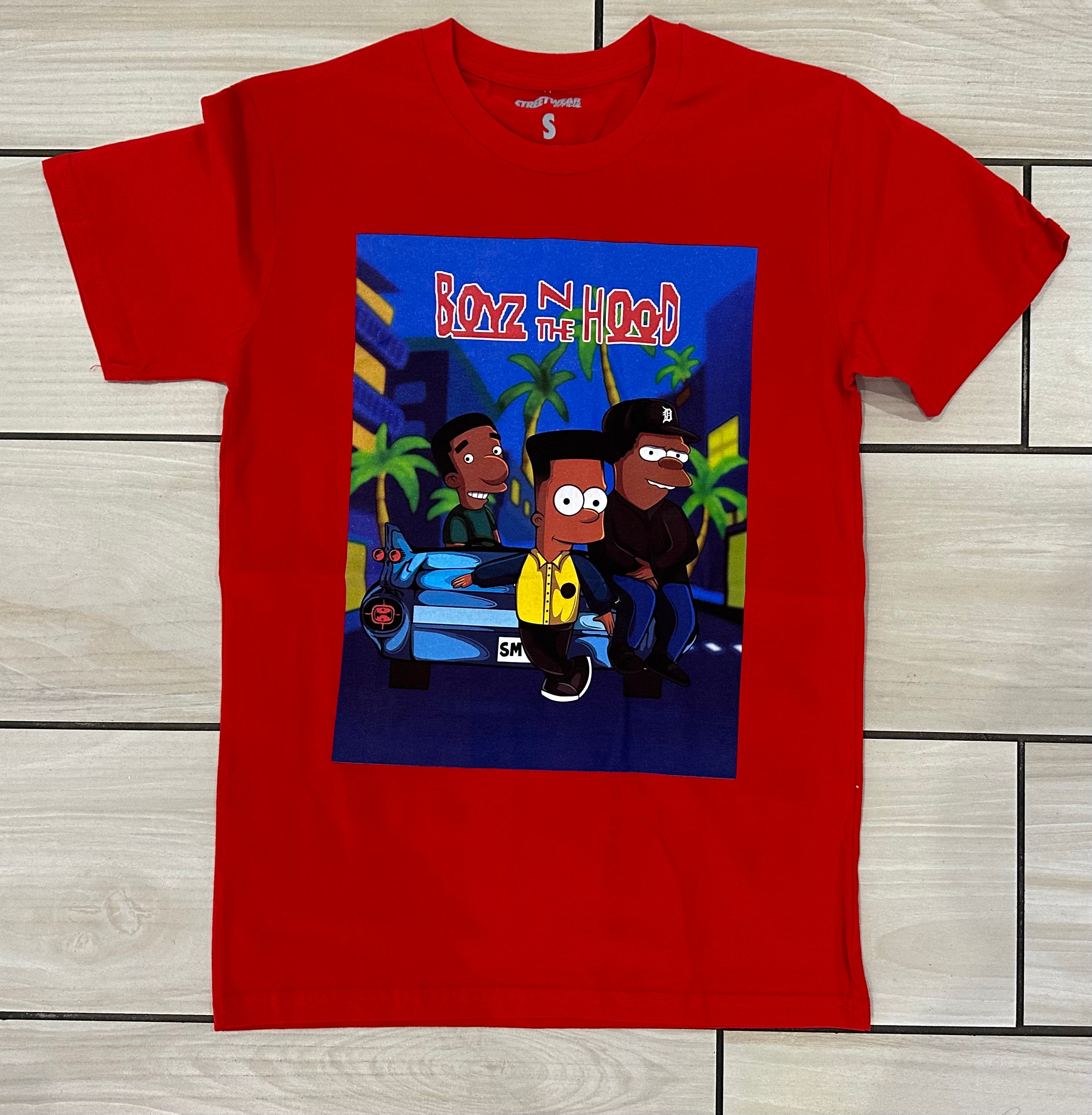 Street Wear - Boyz In The Hood Red Tee
