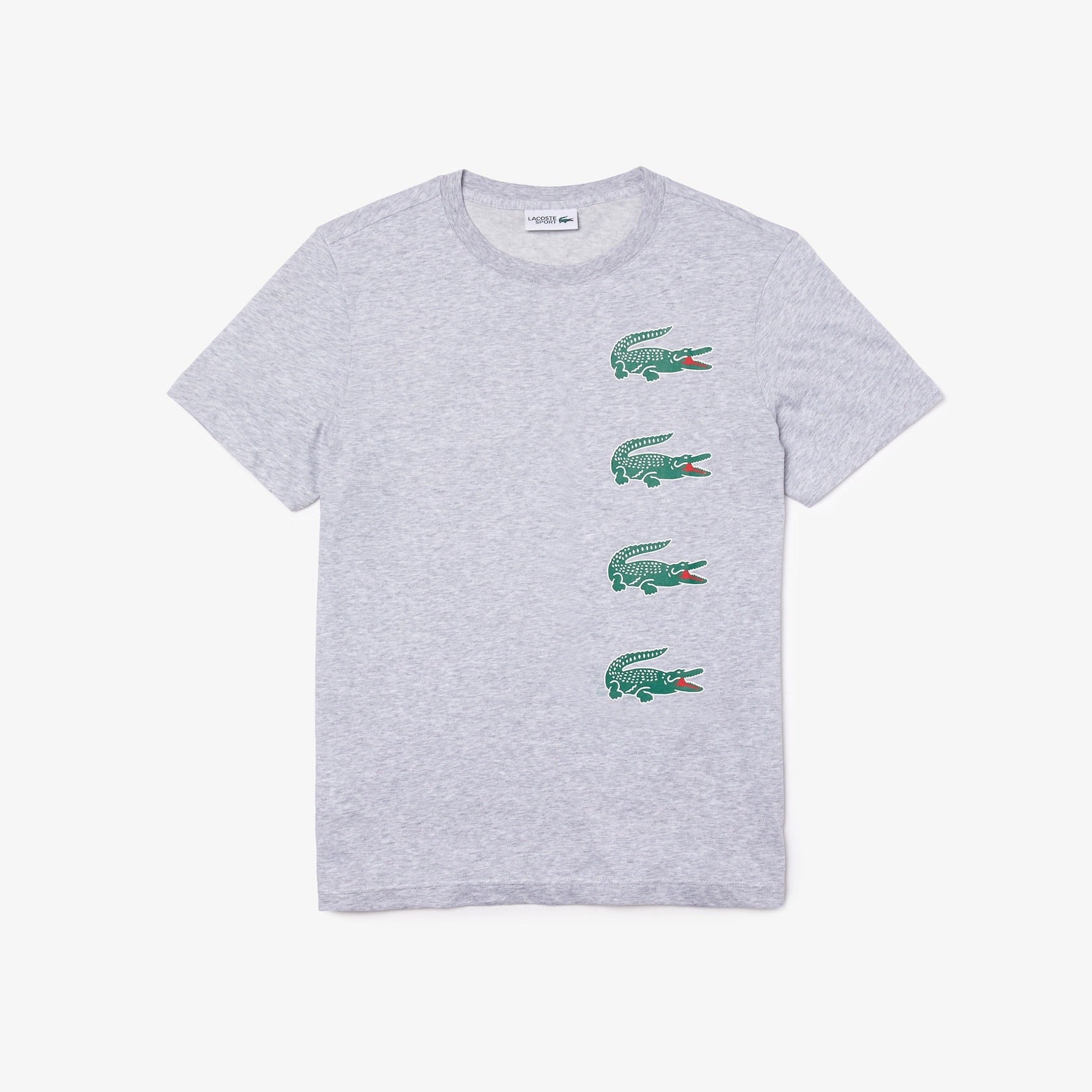 Lacoste - Crewneck Grey Multi Gator Tee