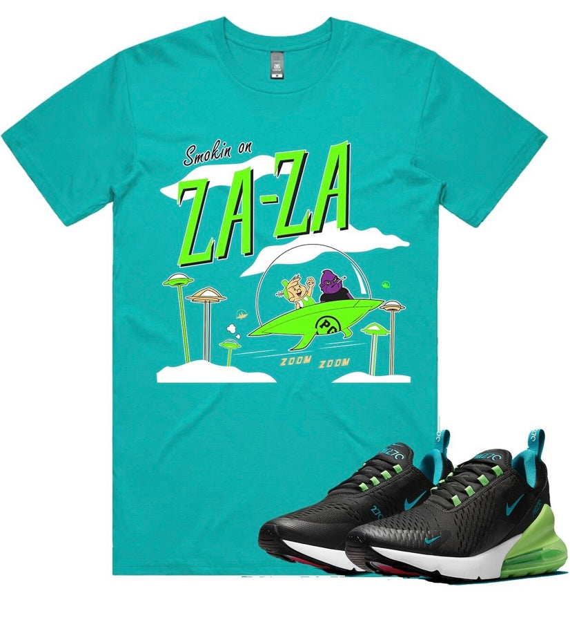 Planet Of Grapes - ZaZa Teal Green Tee