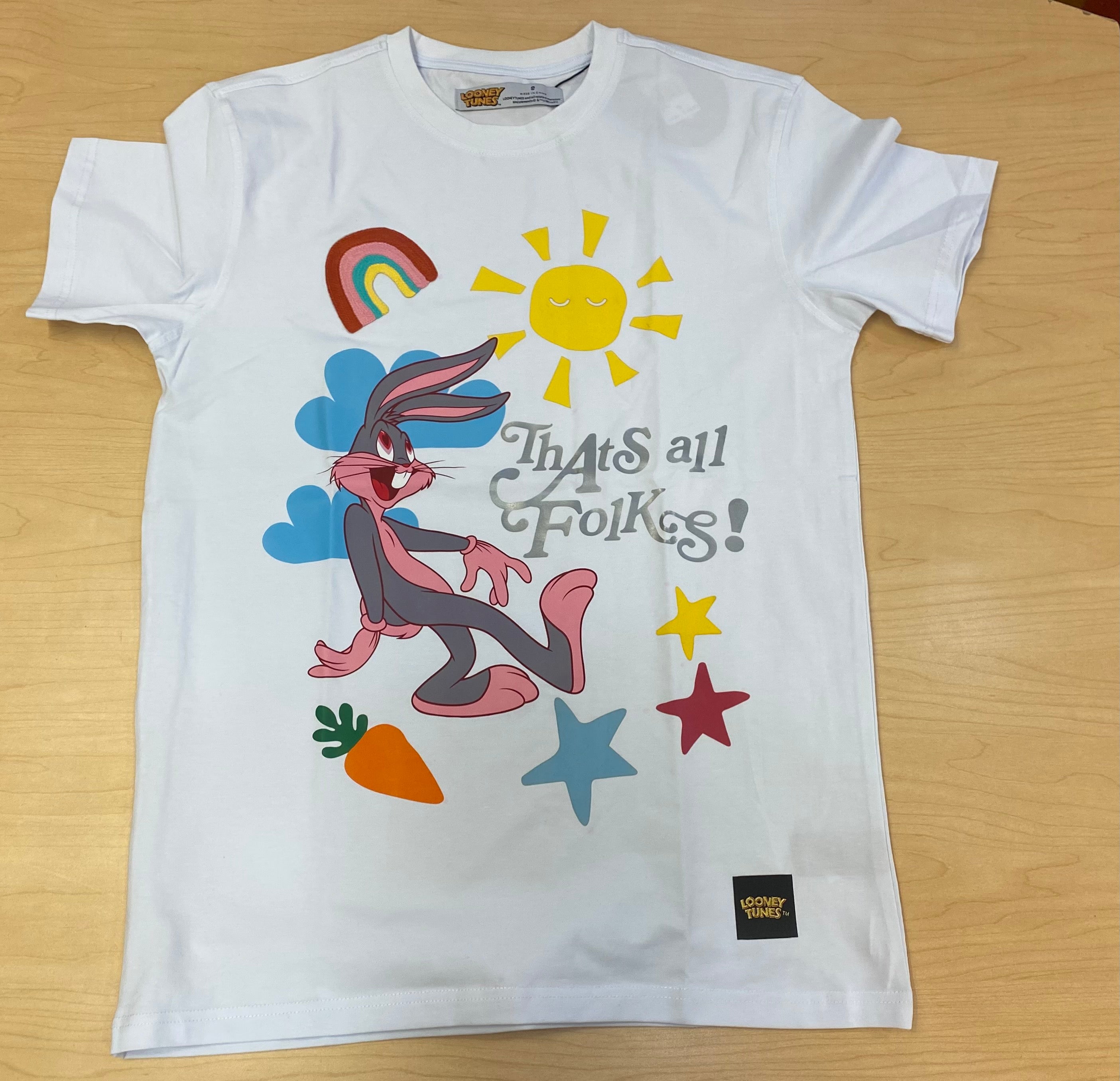 Freeze Max - Bugs Bunny That’s All Folks White Tee