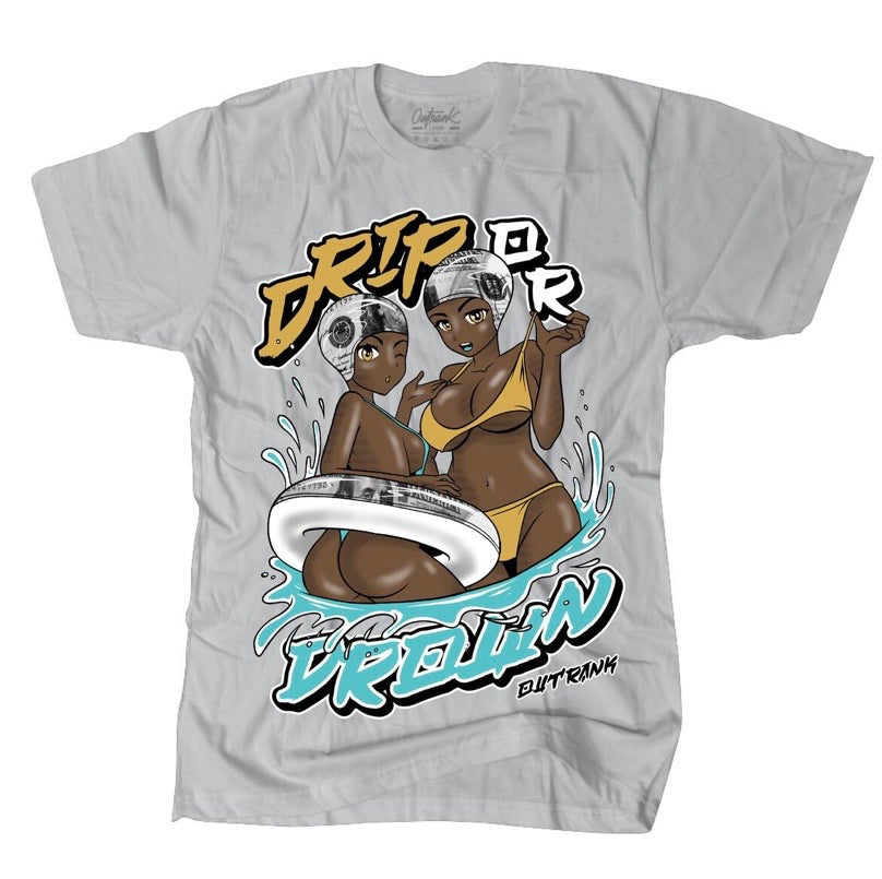 Outrank - Drip Or Drown Grey Tee