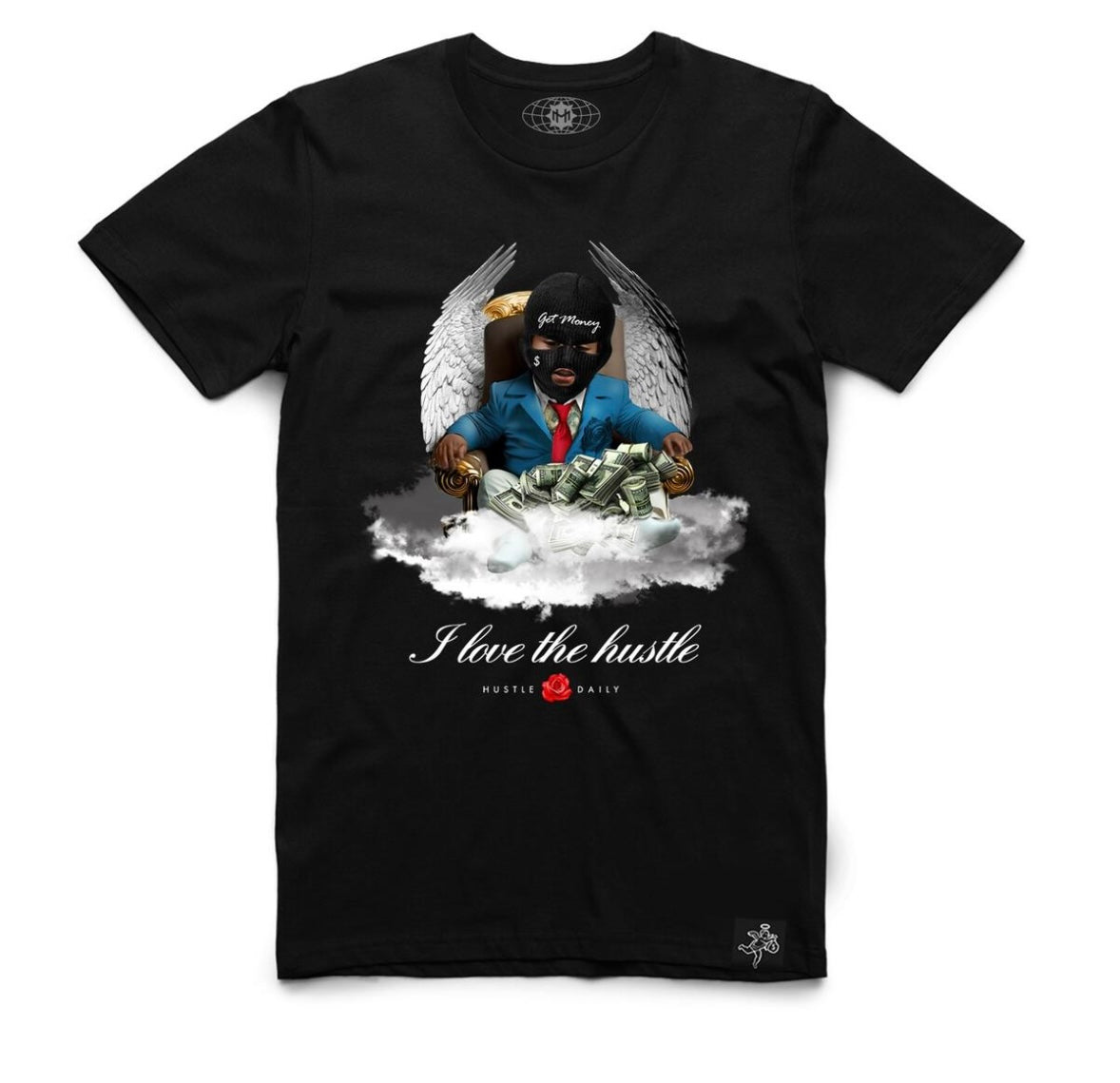 Hasta - I Love The Hustle Black Tee