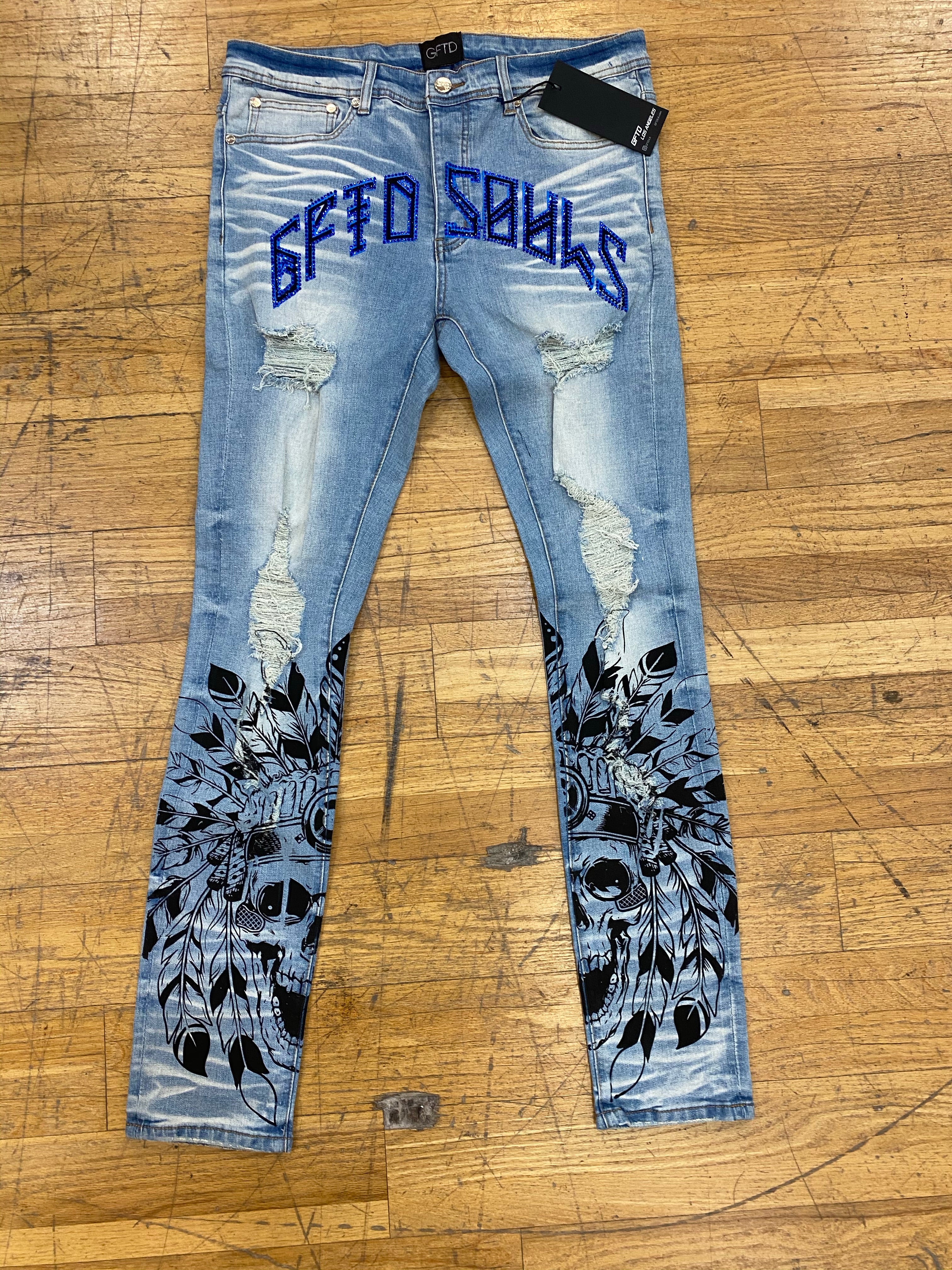 GFTD - Mative Blue Rhinestone Jean