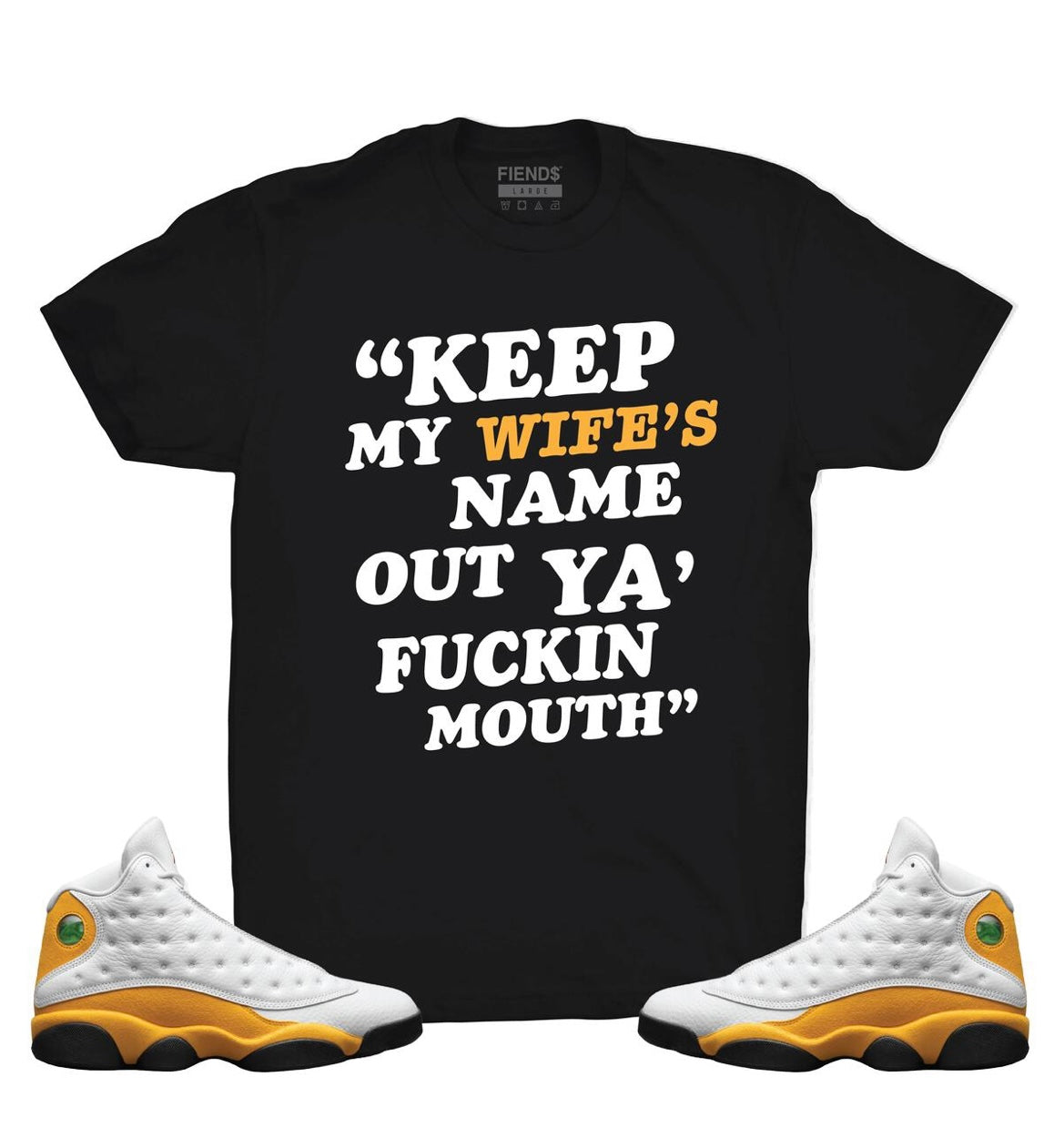 Fiends - Keep My Wife’s Name Black / White Tee