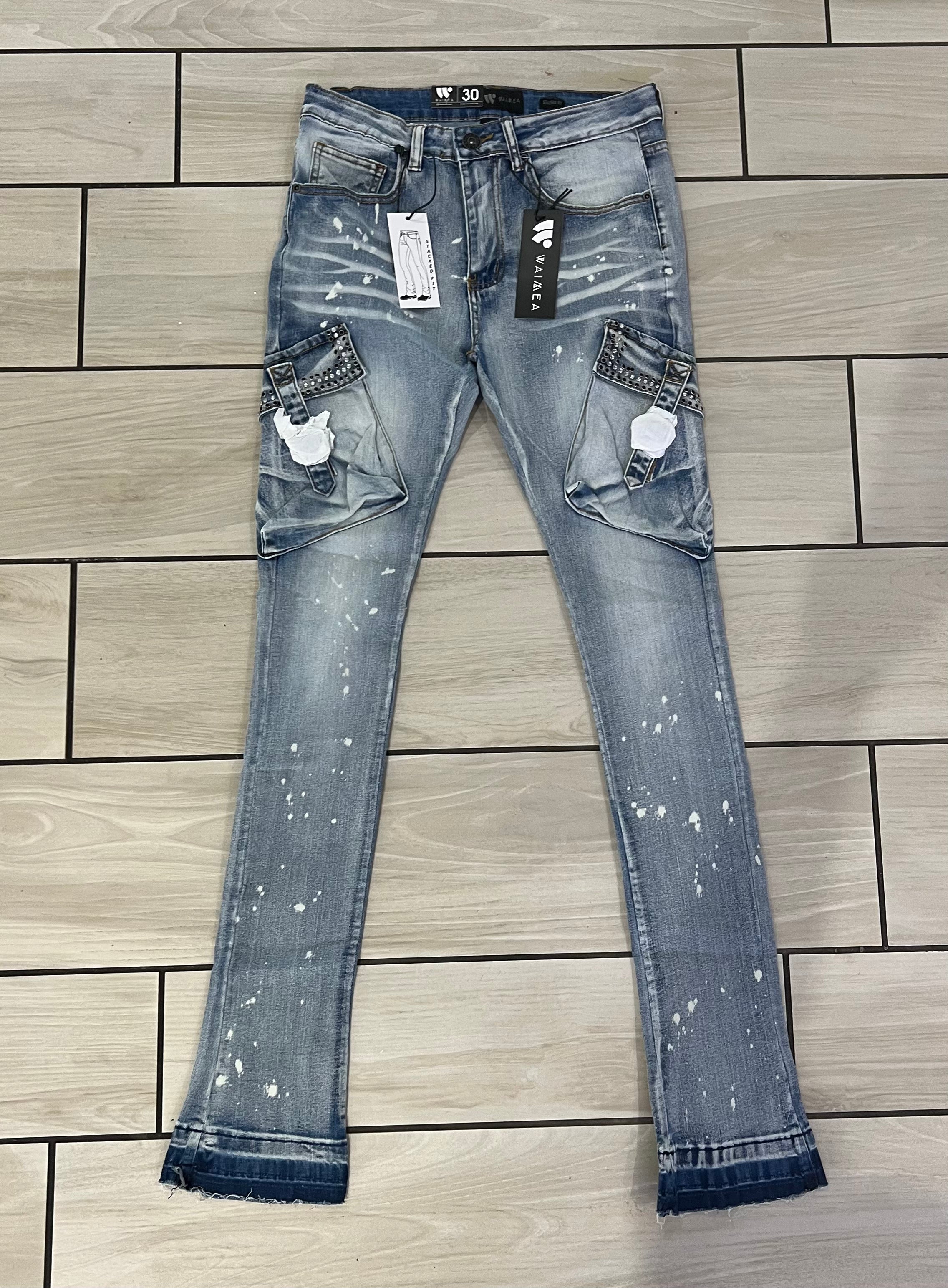 Waimen - M5396D Blue Wash Jean