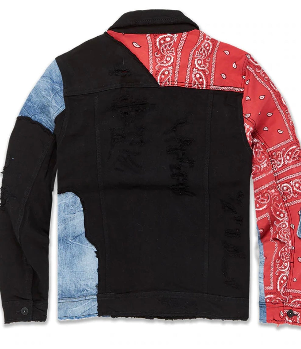 Jordan Craig - REPRESENT DENIM TRUCKER JACKET (CRIMSON)