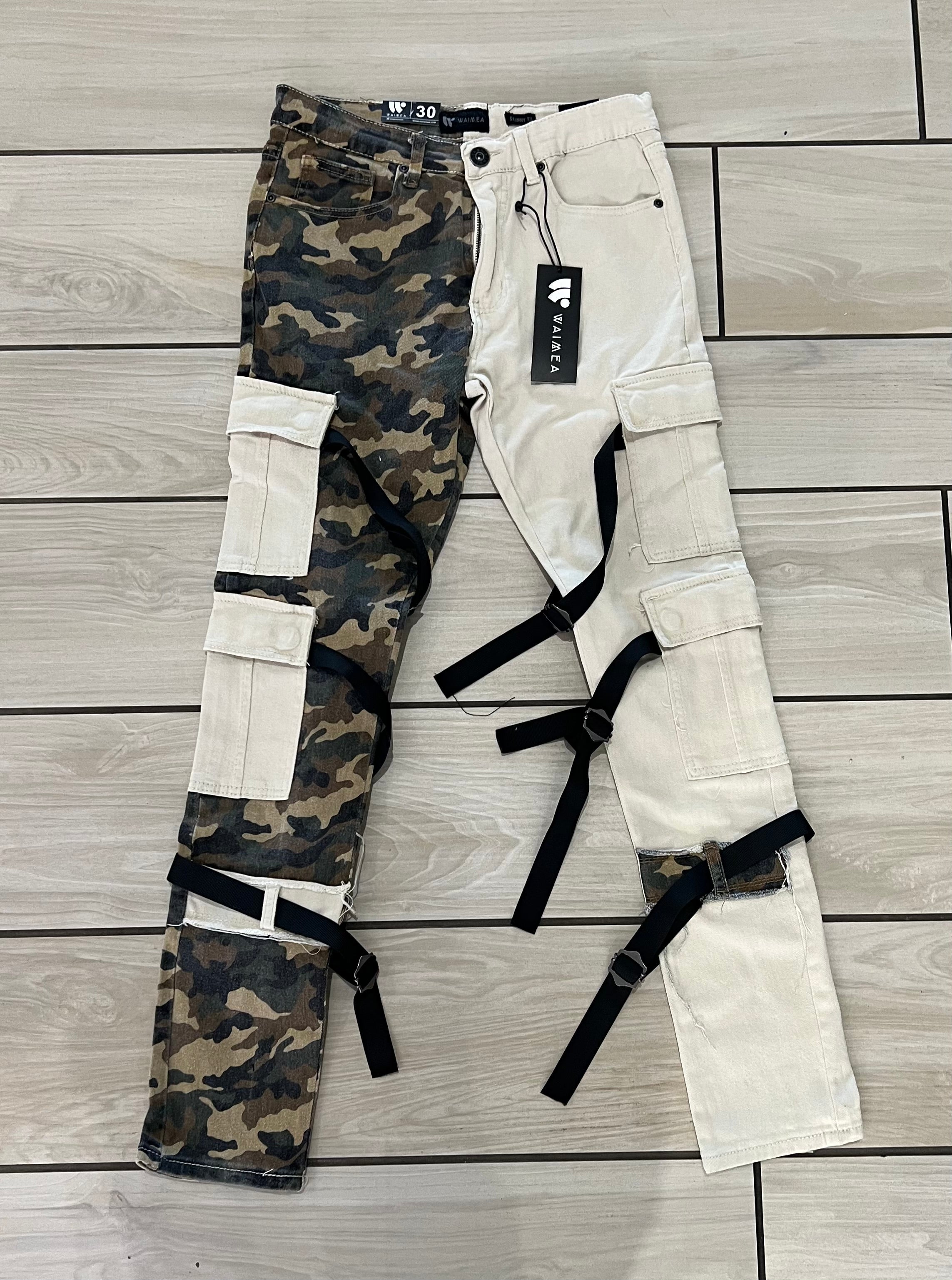 Waimen - M5404T Black Camo Jean