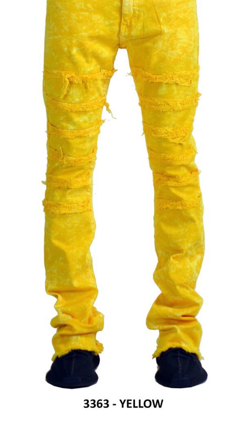 Focus - stacked denim yellow