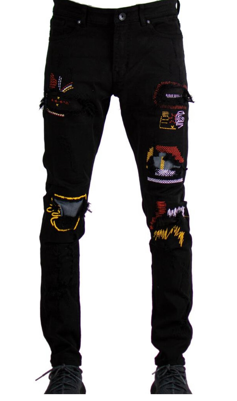 Focus - Multi Stitch Lego Denim