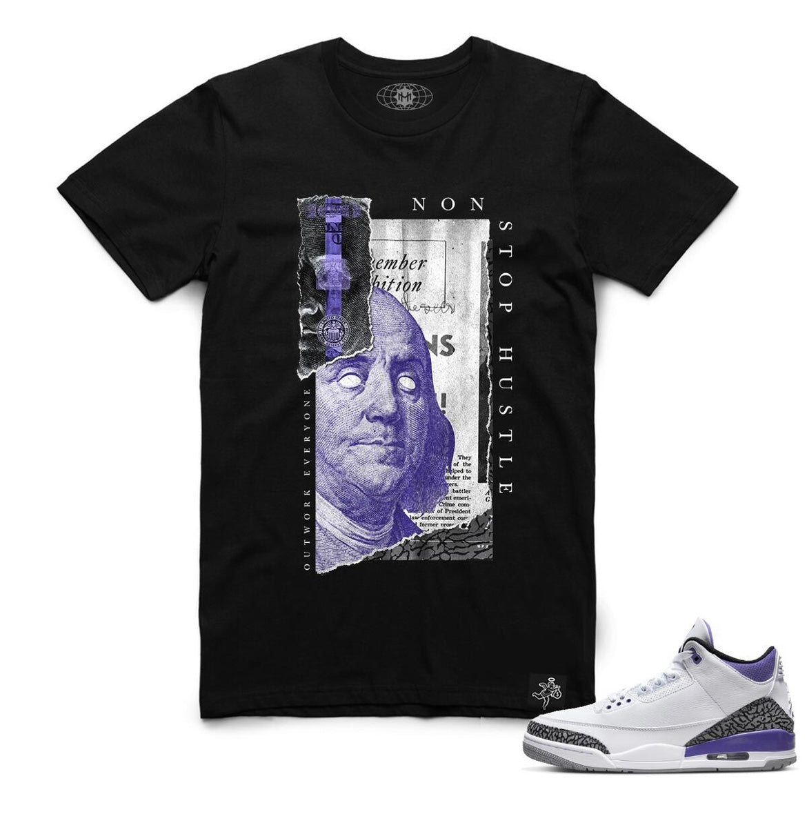 Hasta - non stop hustle black tee