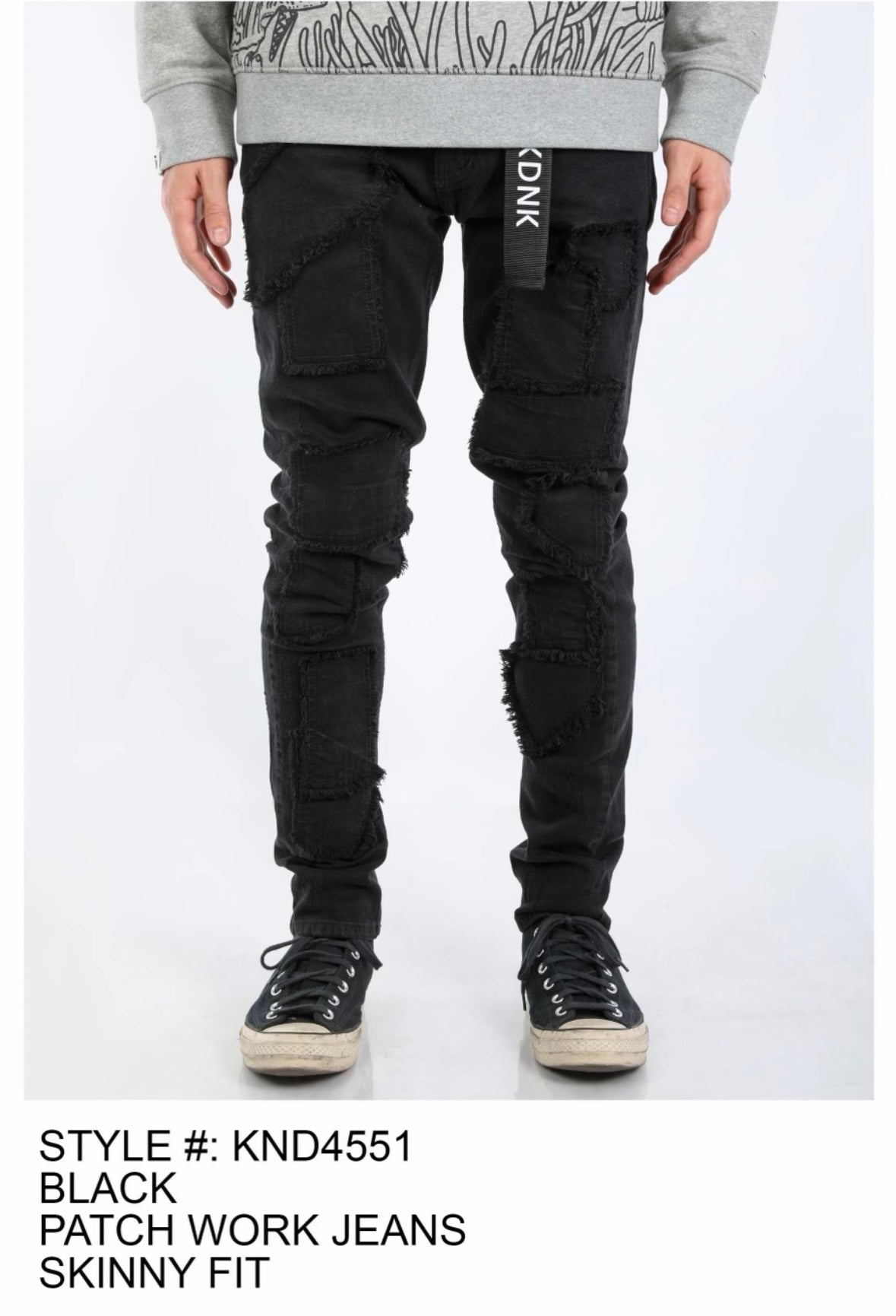 KDNK - KND4551 Black Jean