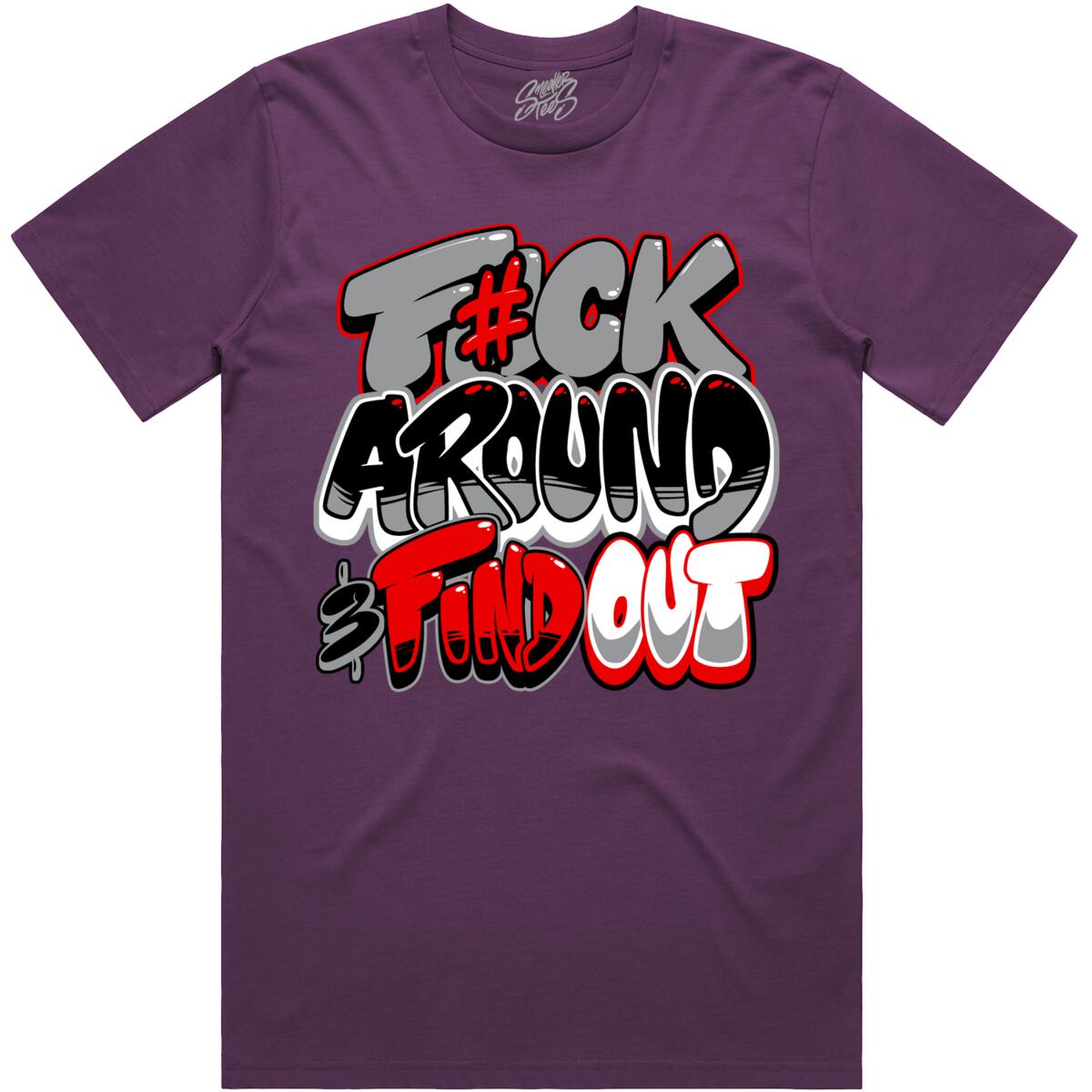 Eggplant Foamposites Shirt - F#ck Dark Purple Tee
