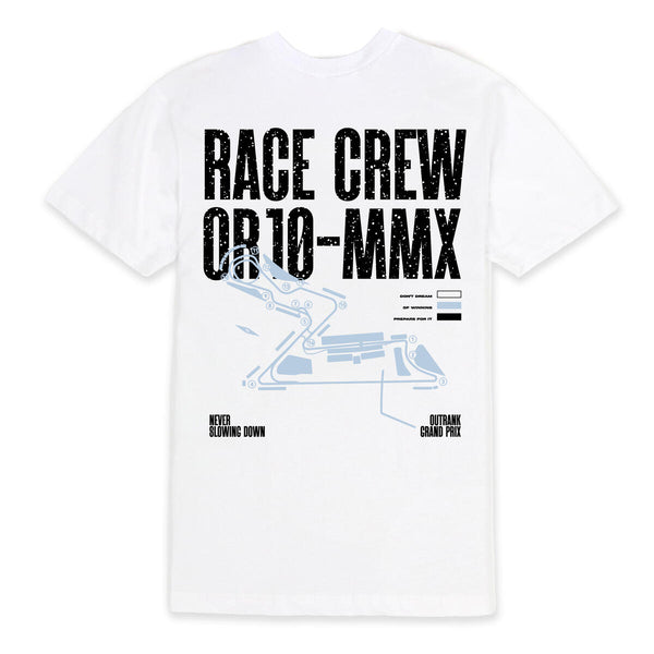 Jordan 4 Military 4s Shirt Outrank - Race Crew White Tee