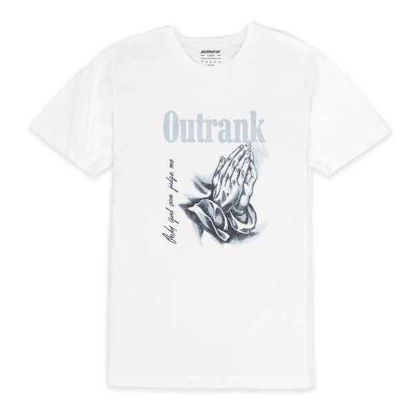 Outrank - Only God Can Judge Me White Tee