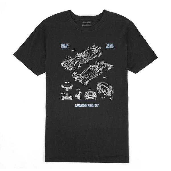 Jordan 4 Military 4s Shirt Outrank - Build The Formula Black Tee