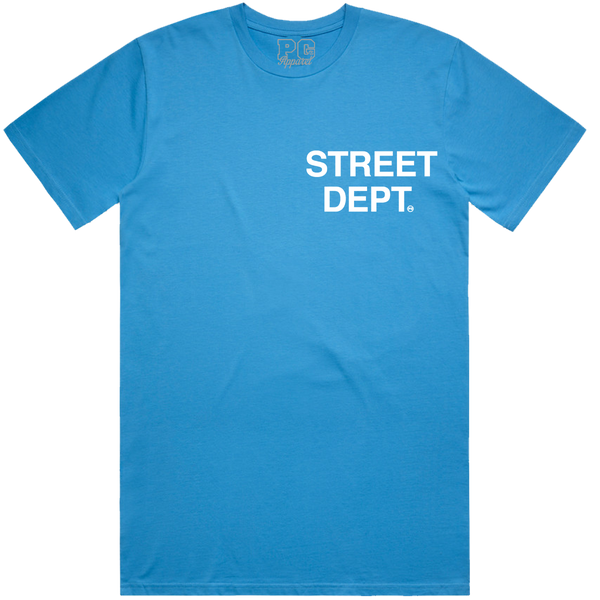 Street Dept - Sky Blue White Tee