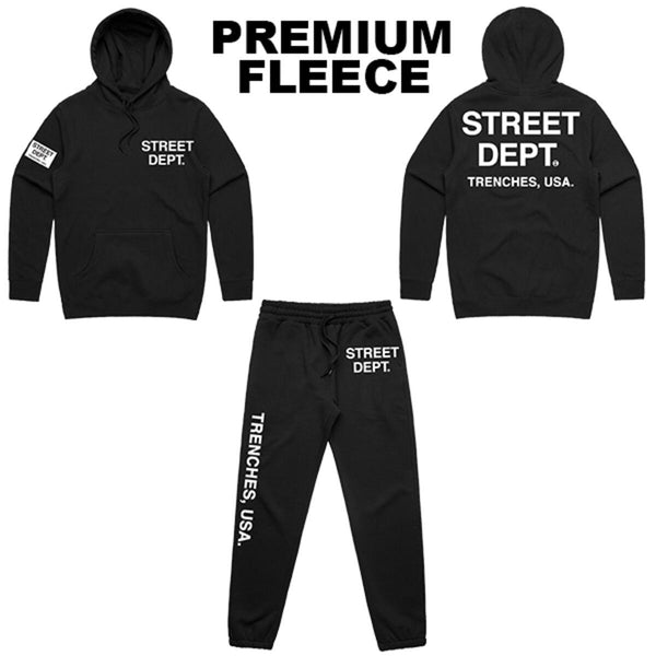 Street Dept - Set Black White Jogger Set