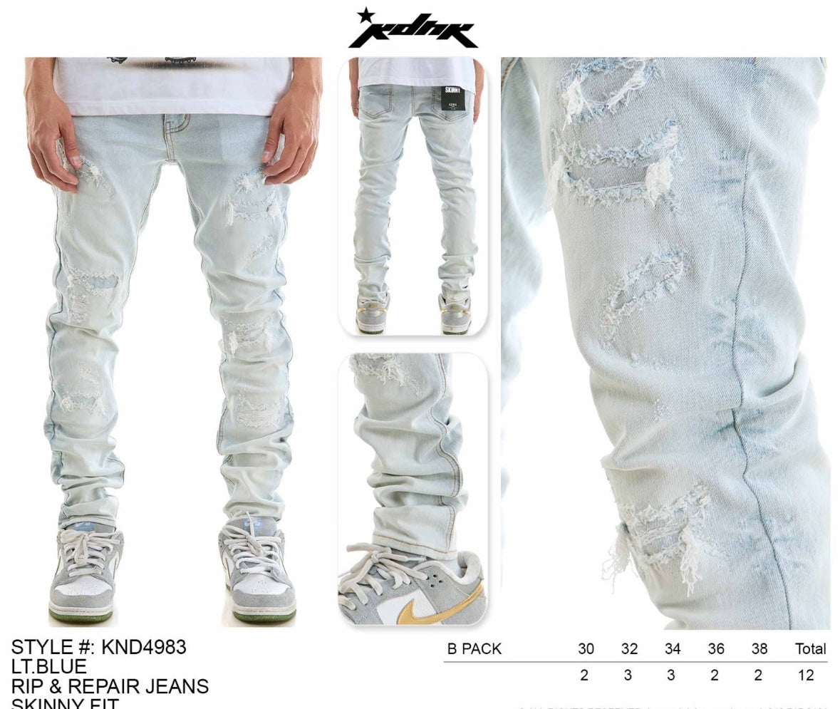 KDNK - KND4982 LT Blue Skinny Jean