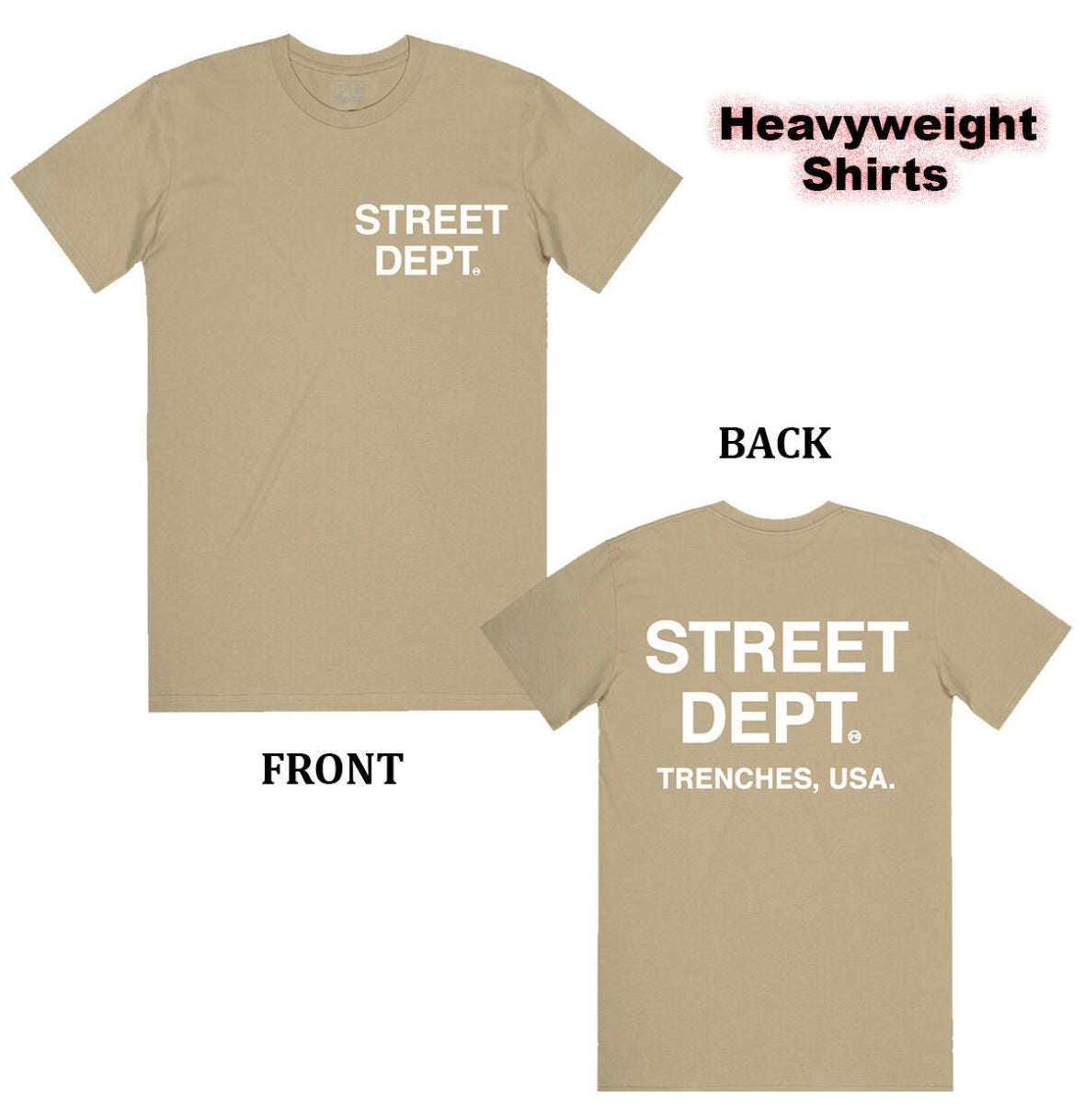 Planet Of Grapes - Street Dept Khaki Tee