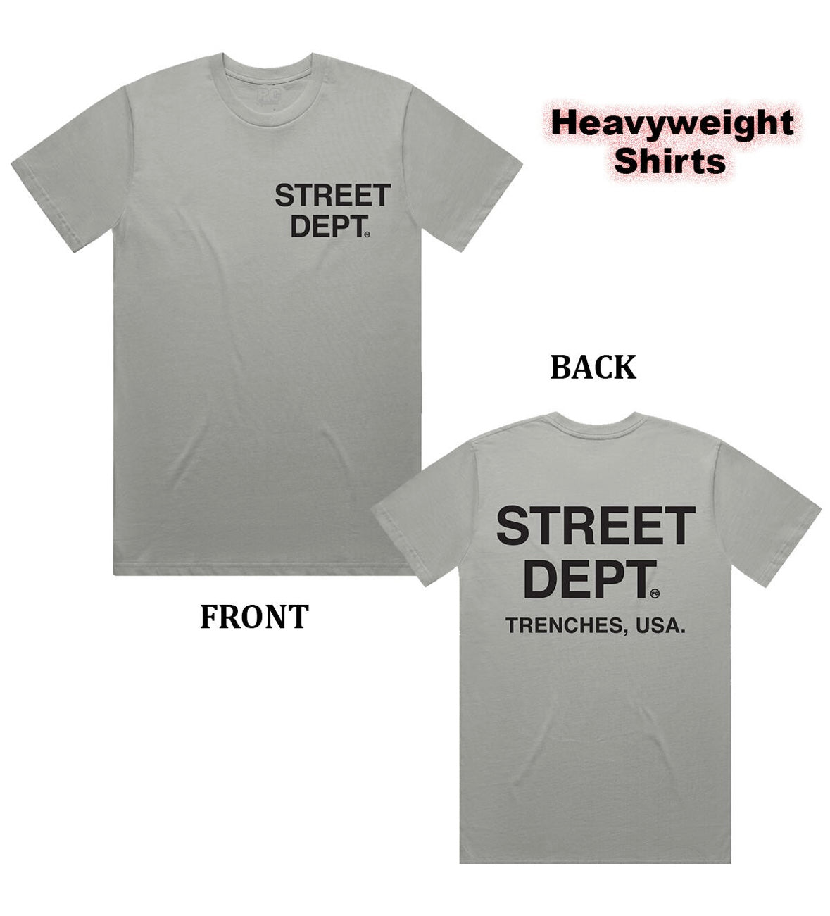 Street Dept - Grey Black Tee