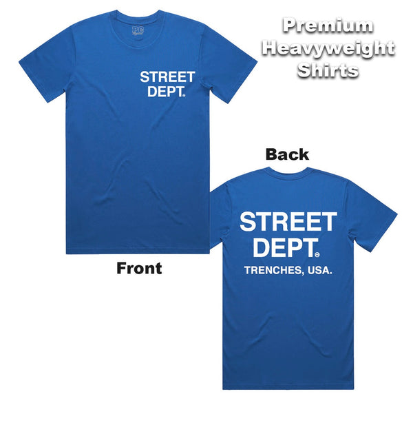 Planet Of The Grapes - Street Dept Royal Blue Tee