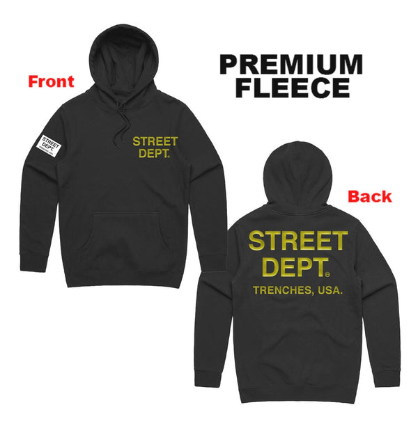 Planet Of The Grapes - Street Dept Black / Gold Hoodie