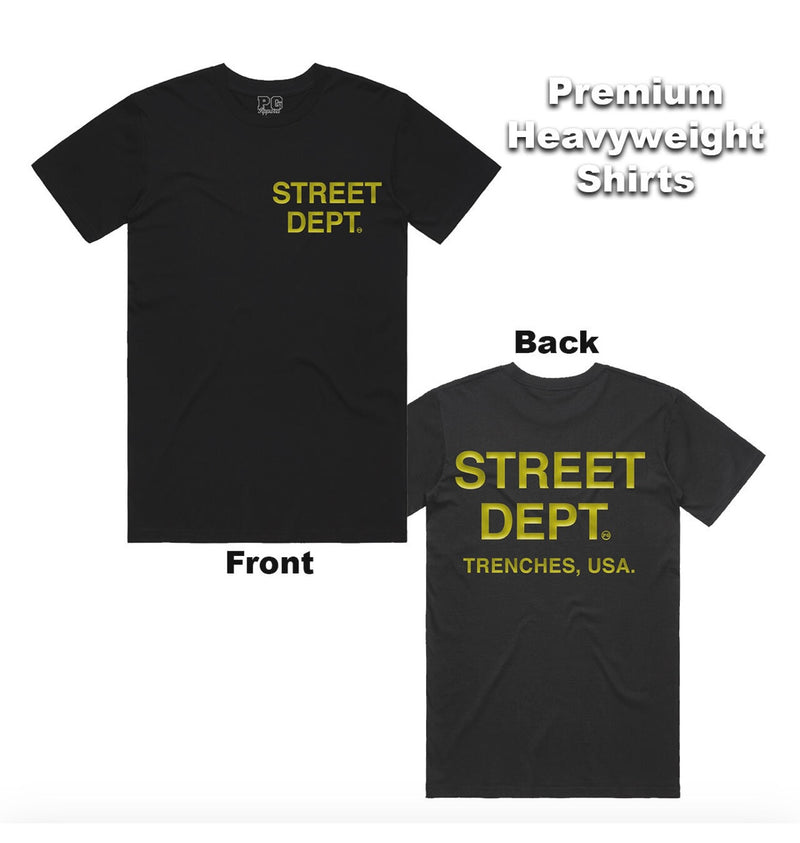 Jordan Retro 11 DMP Shirt Street Dept - Black Gold Shirt