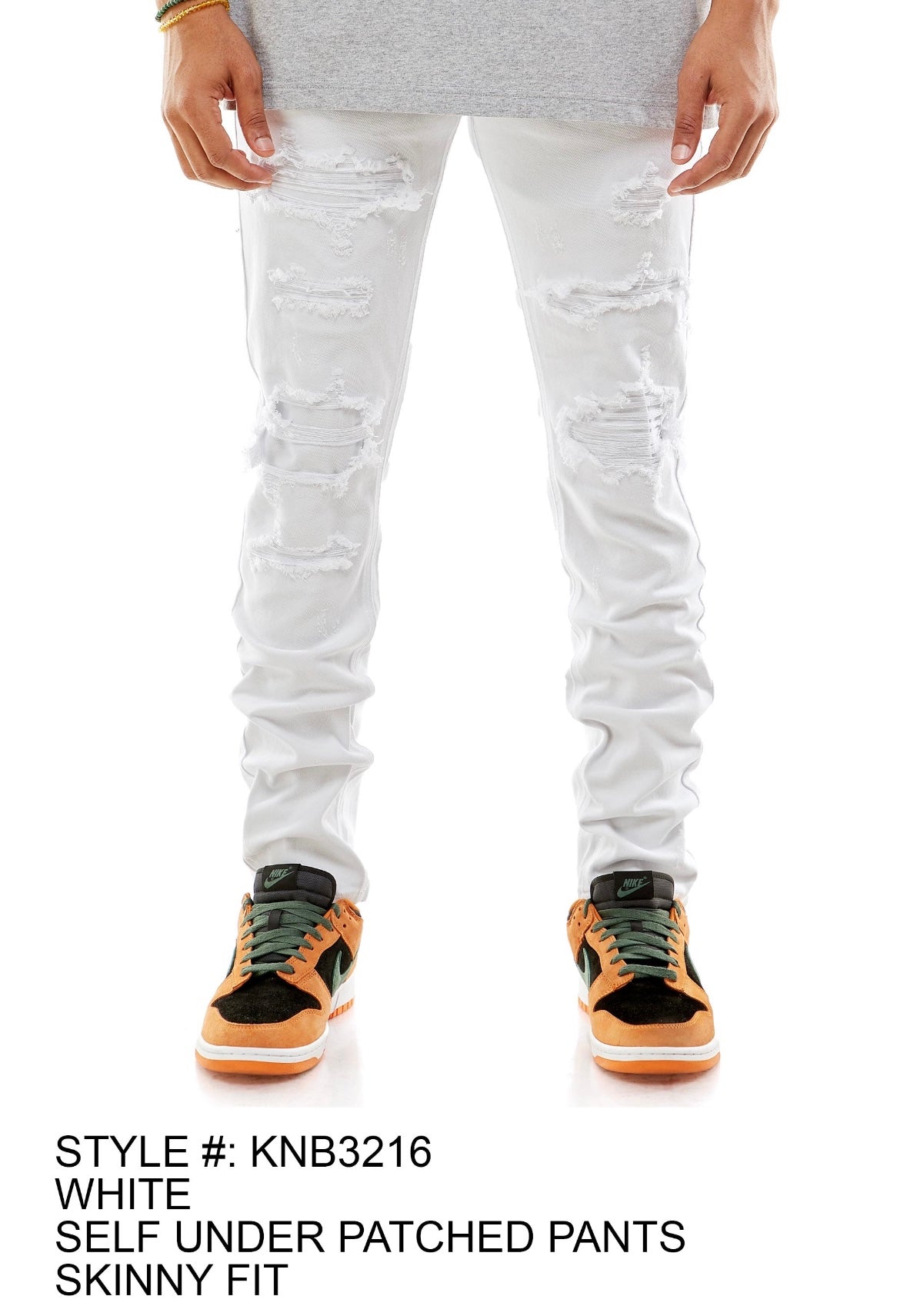 KDNK - KNB3216 White Skinny Jean