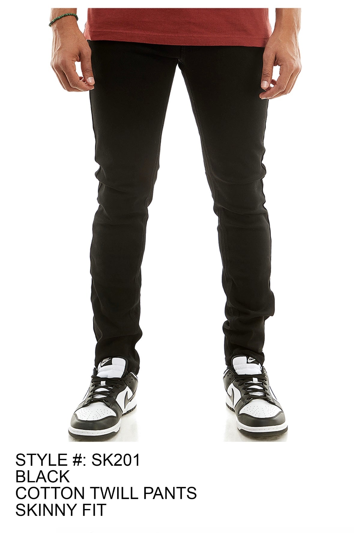 KDNK - SK201 Jet Black Skinny Jean