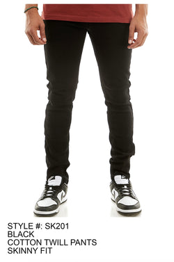 KDNK - SK201 Jet Black Skinny Jean
