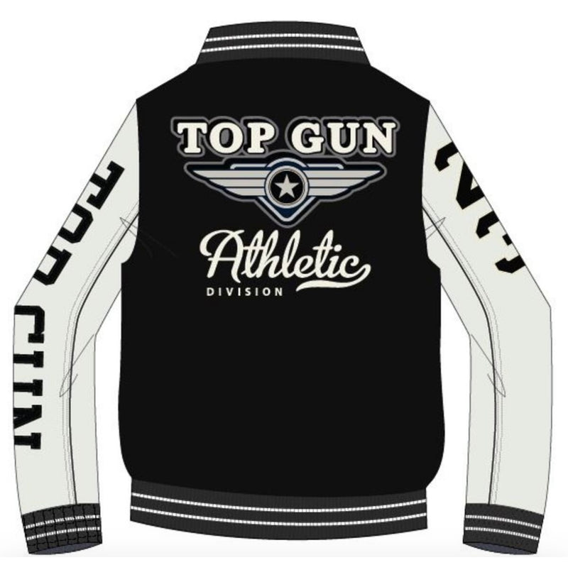 Top Fun - Black / White Varsity Jacket