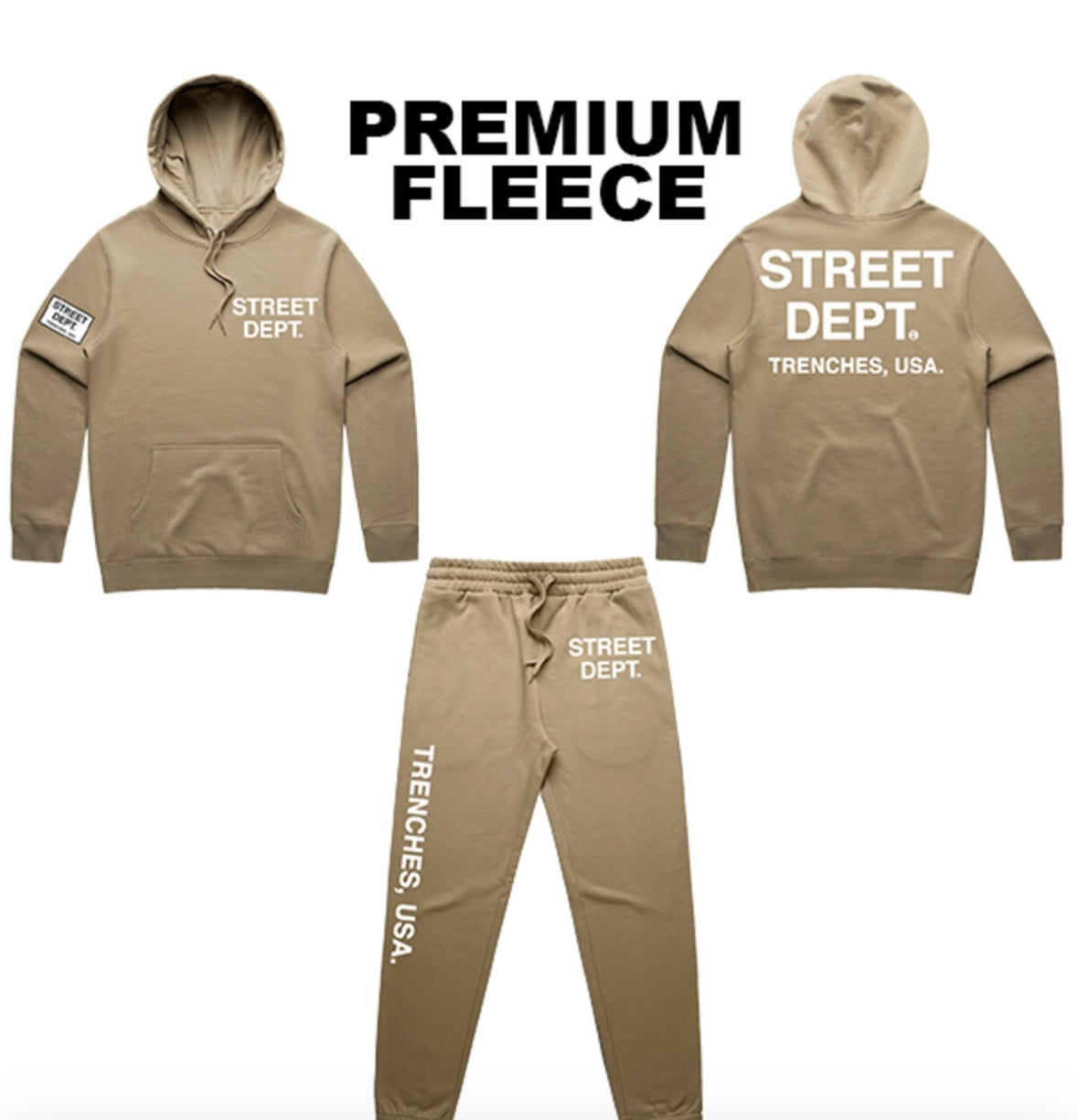 Street Dept - Tan Jogger Set
