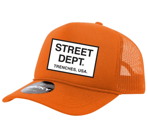 Street Dept - Hat Orange / White