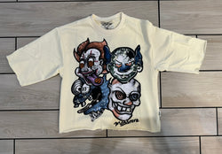 BKYS - Monster Club Cream Crop Tee