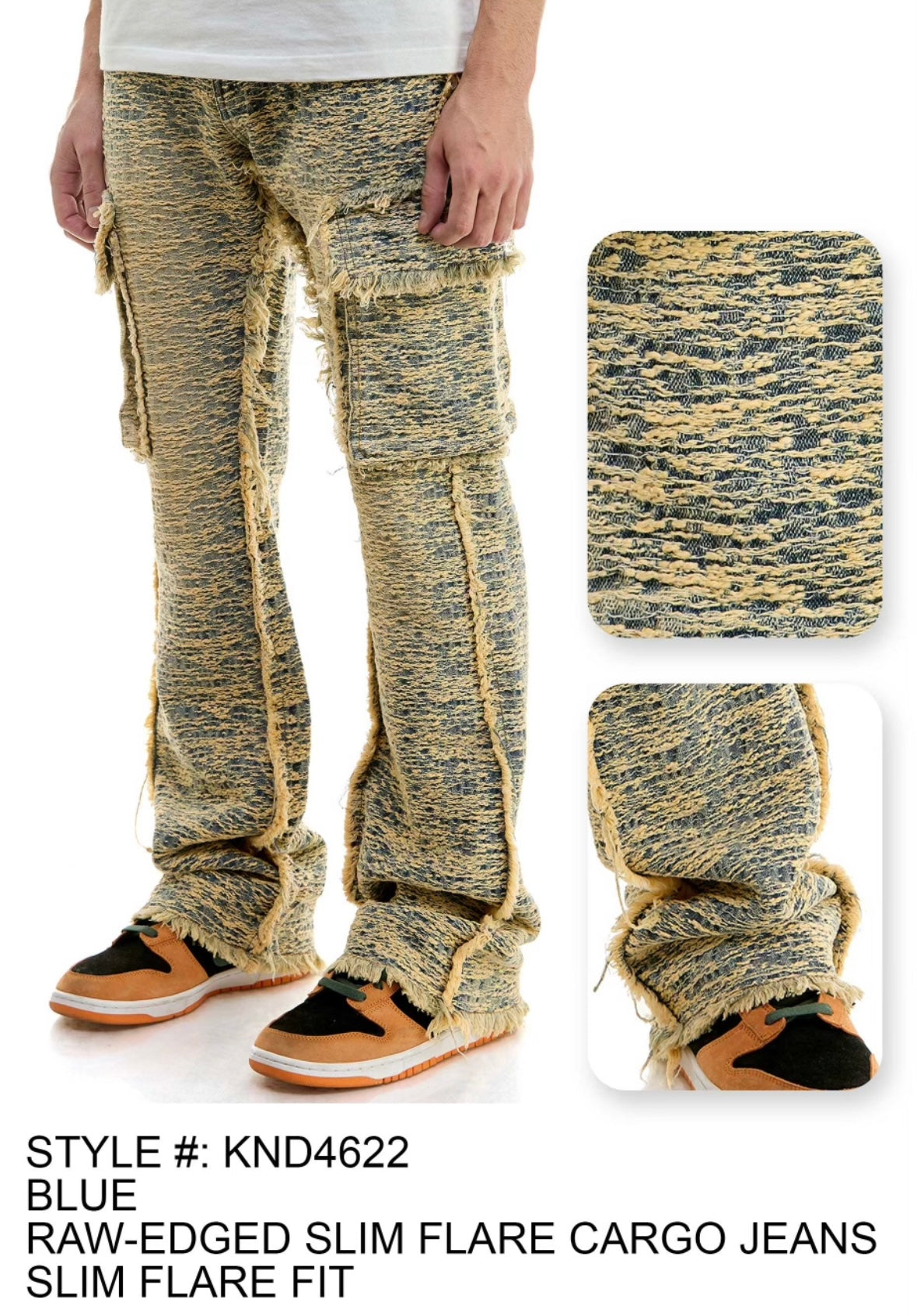 KDNK - KND4622 Blue Flare Jean