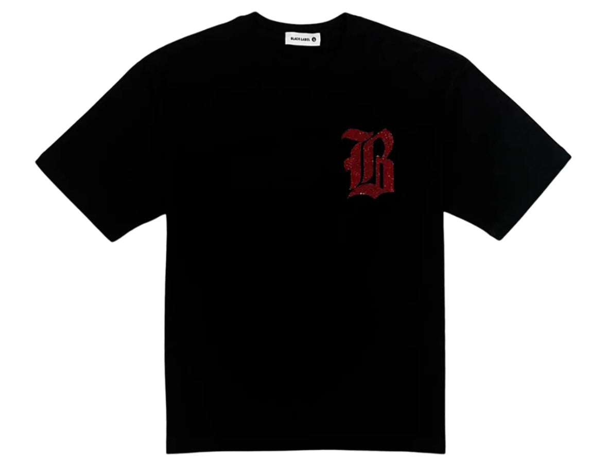 Black Label - Black Red Bling Tee