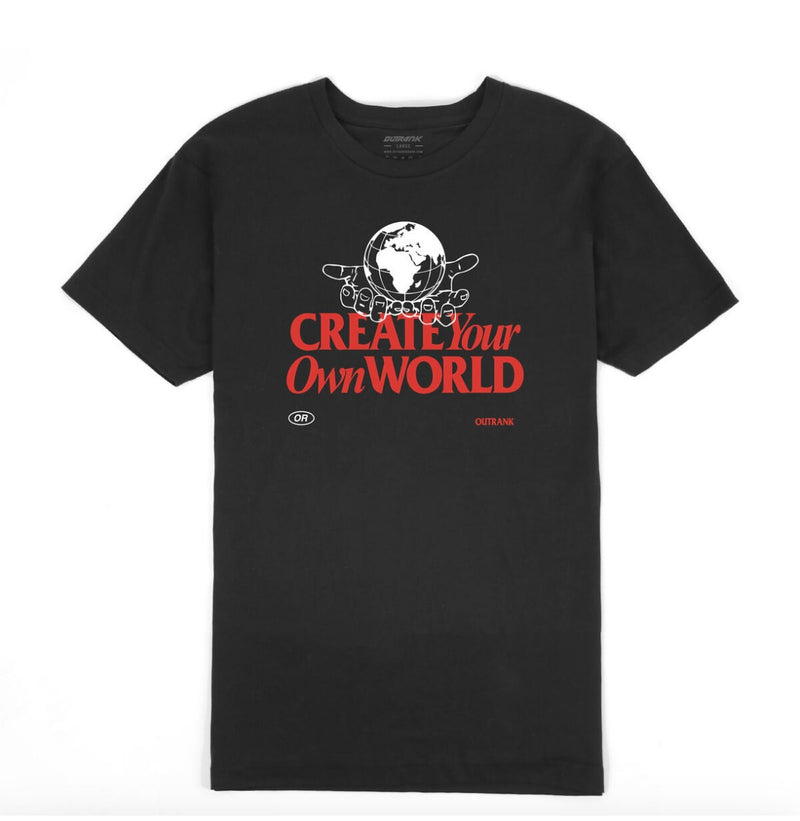 Outrank - Create Your Black Tee
