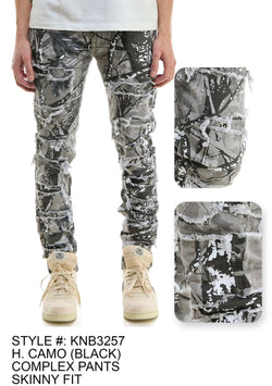 KDNK - KNB3257 Black Camo Jean