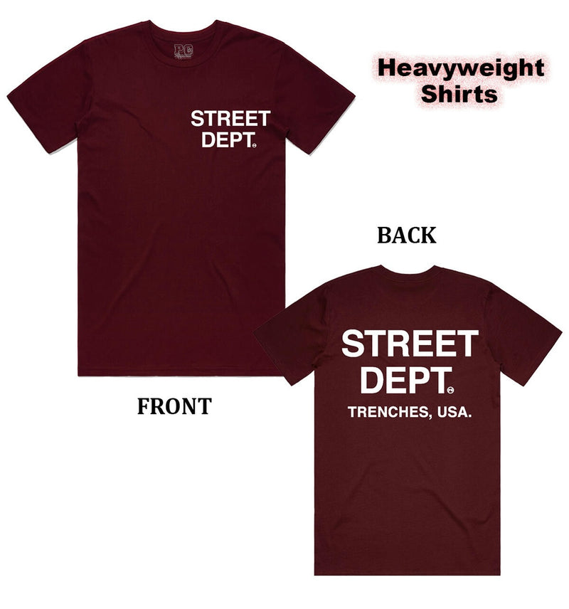 Planet Of The Grapes - Street Dept Burgundy Tee