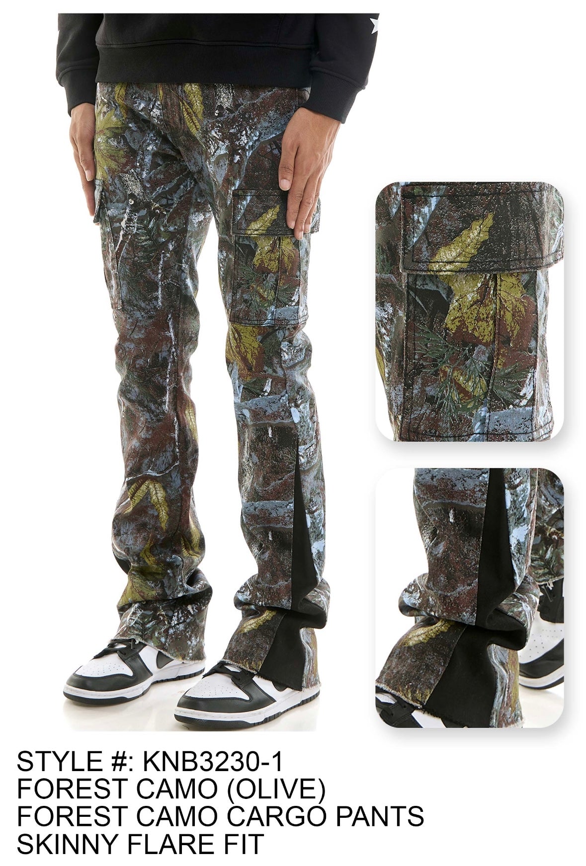 KDNK - KNB3230-1 Forest Camo Jean