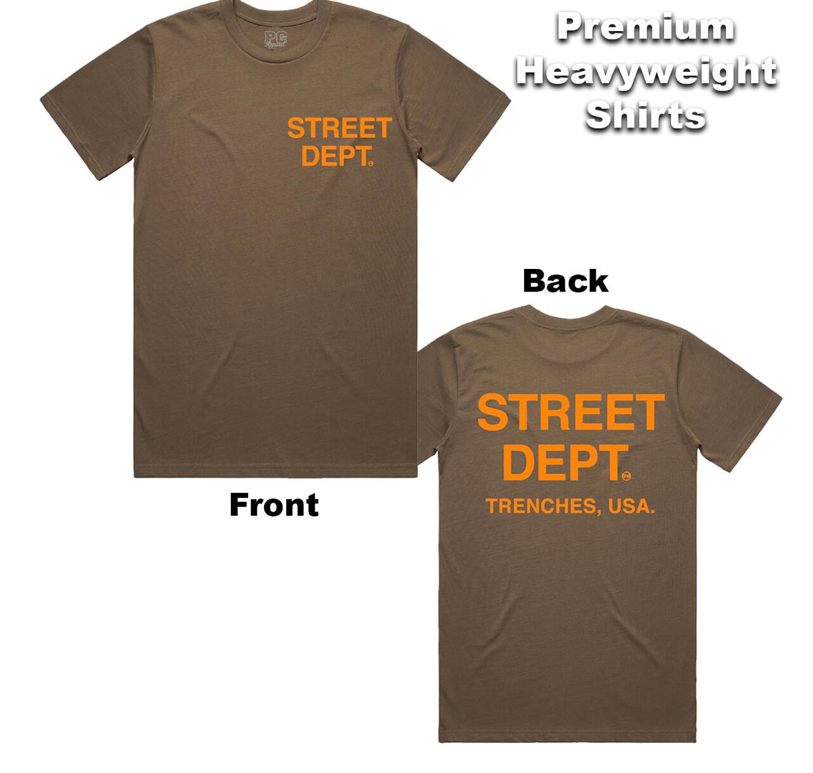 Street Dept Brown Orange Tee