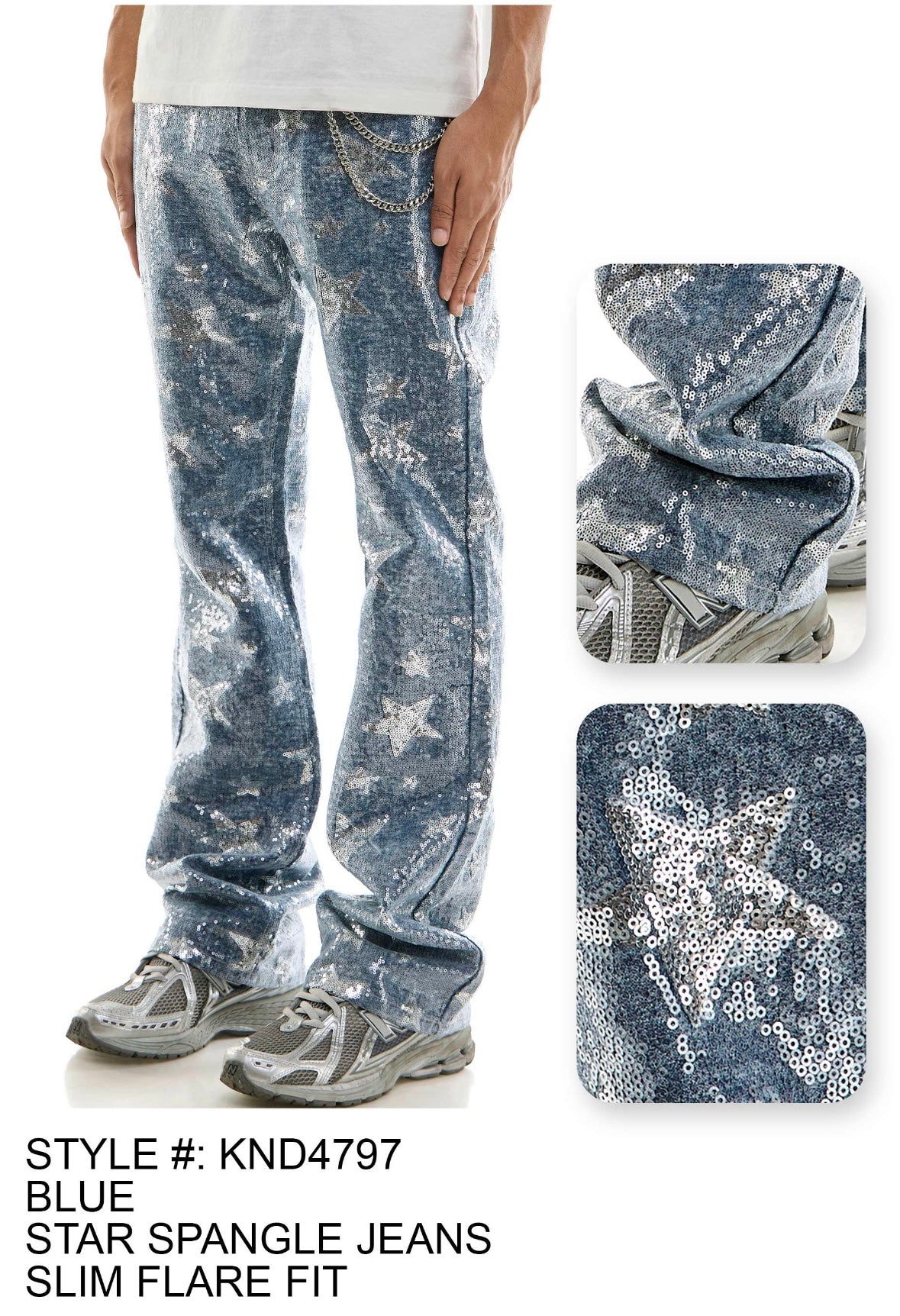 KDNK - KND4797 Star Spangle Blue Jean