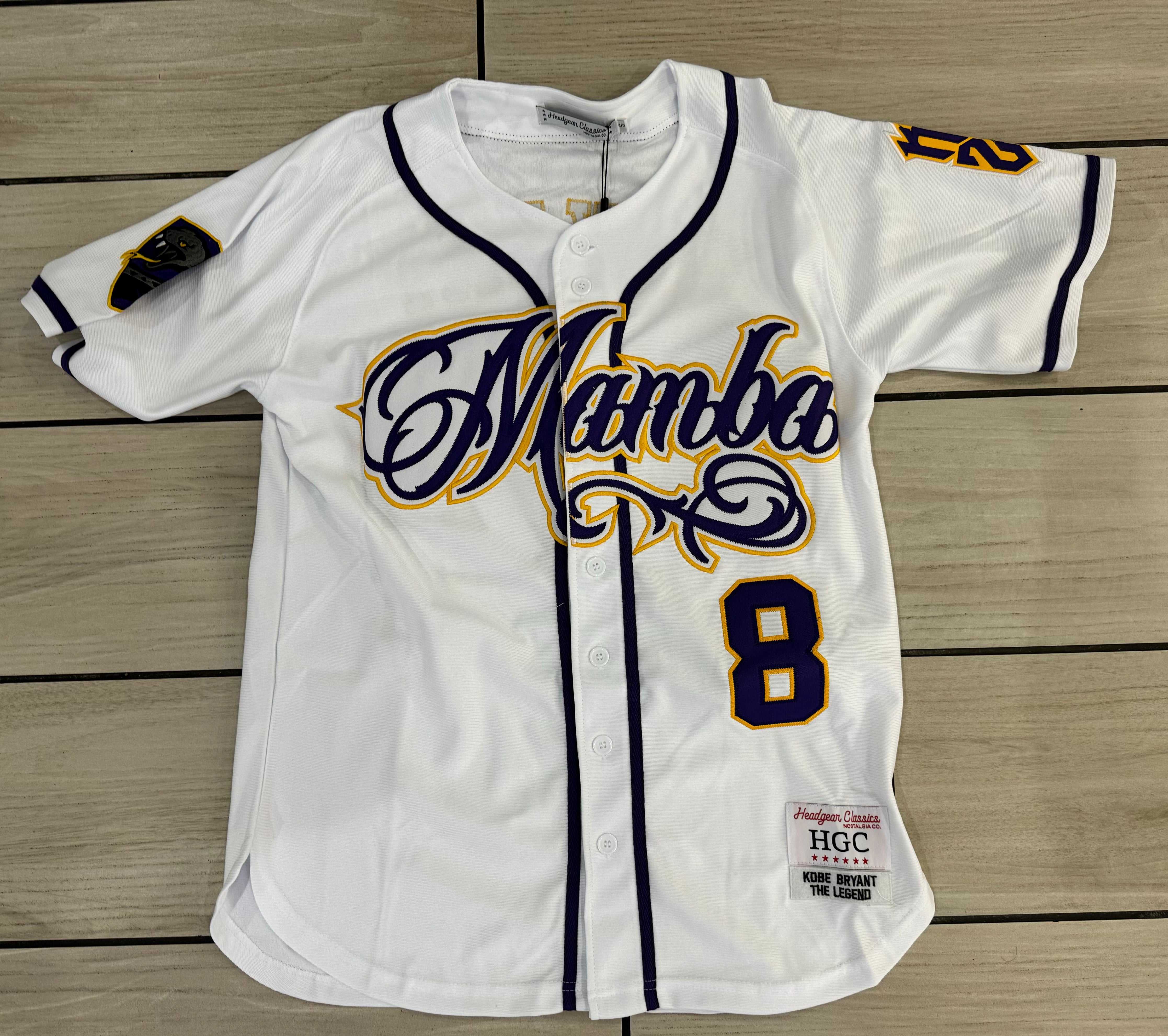 Headgear - Kobe Baseball White / Purple Jersey