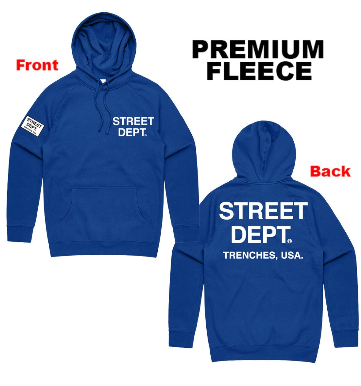 Street Dept - Hoody Royal White Hoodie