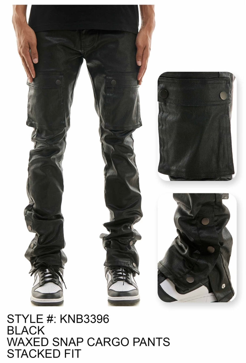 KDNK - KNB3396 Black Wax Jean