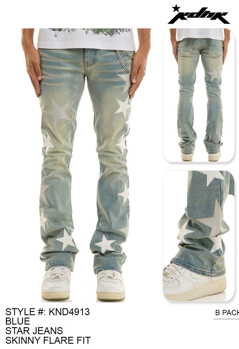 KDNK - KND4913 Star Blue Jeans