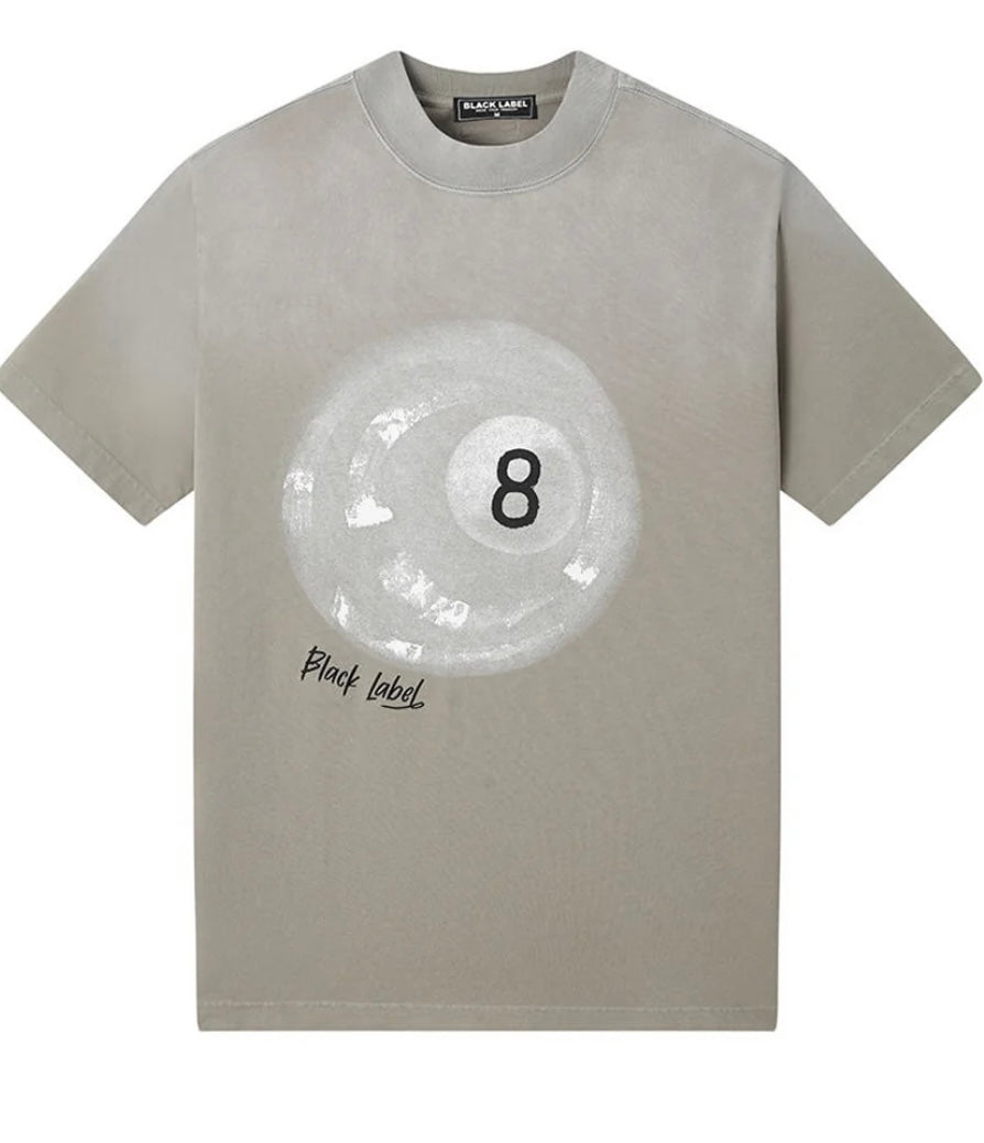 Black Label - 8 Ball Grey Tee